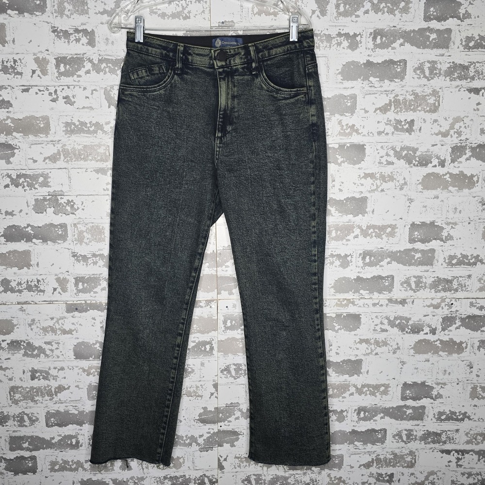 Democracy Jeans Women 8 Dark Antique Wash Stretch Denim Straight Leg Ab Solution